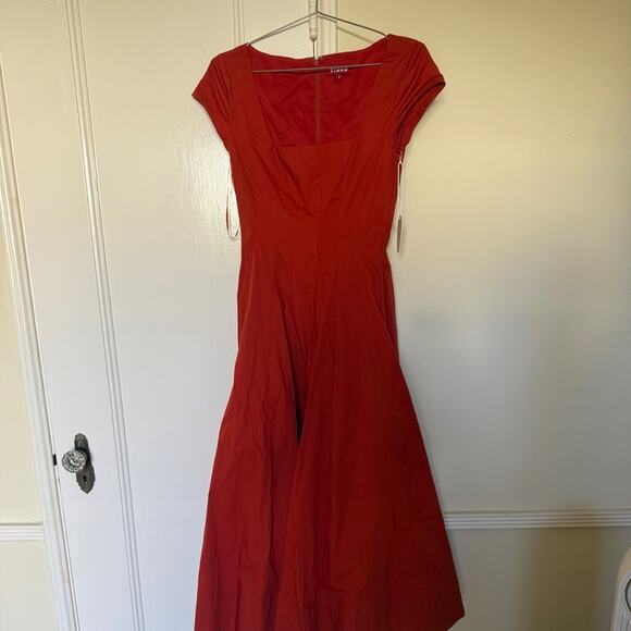 STAUD Short Sleeve Wells dress